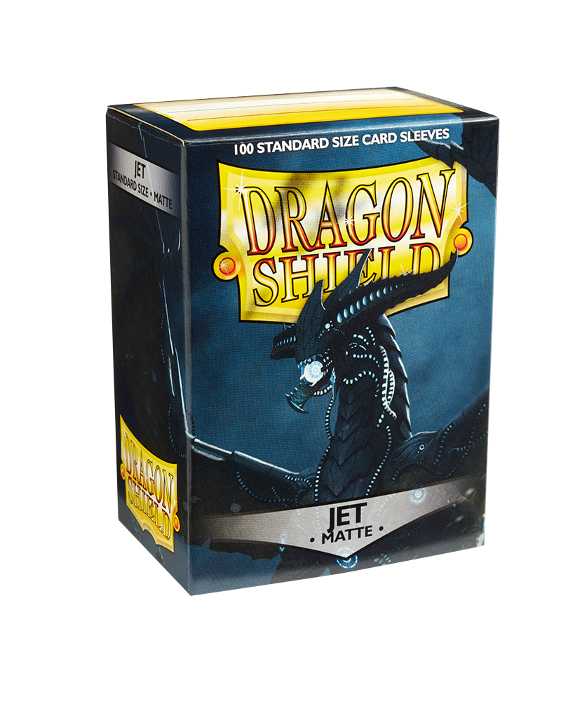 Dragon Shields: (100) Matte Jet