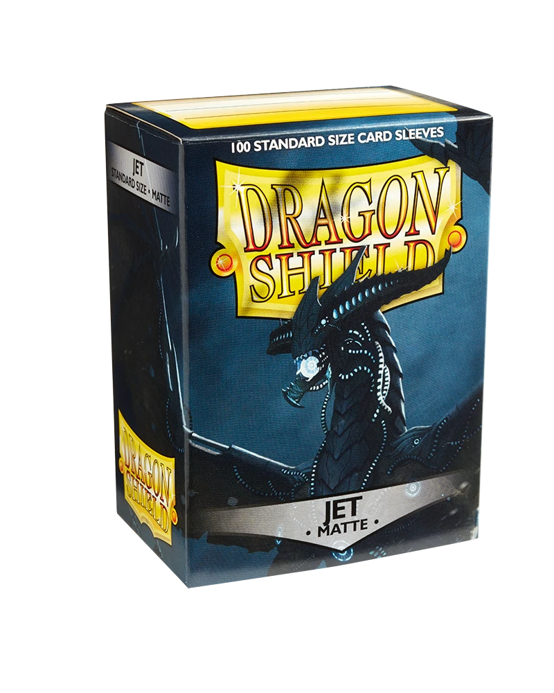 Dragon Shields: (100) Matte Jet