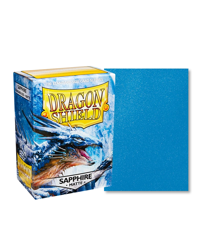 Dragon Shields: (100) Matte Sapphire