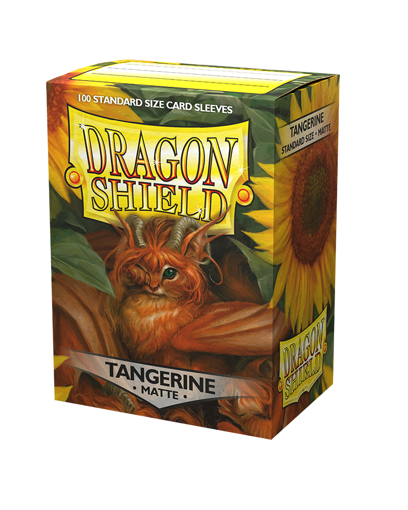 Dragon Shields: (100) Matte Tangerine