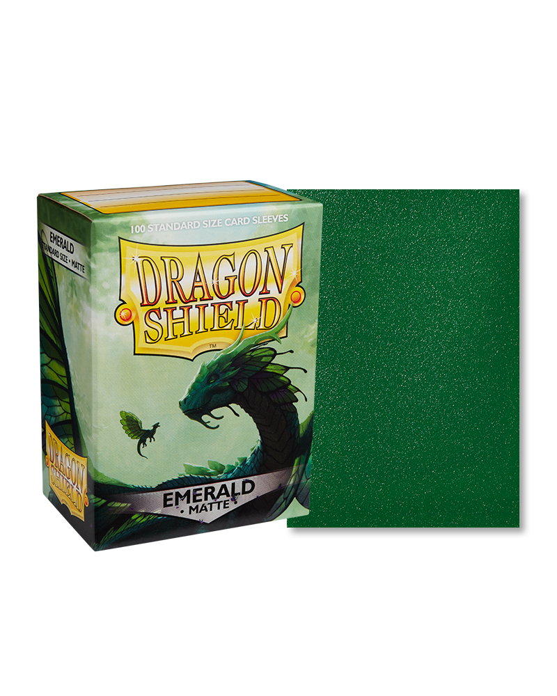 Dragon Shields: (100) Matte Emerald