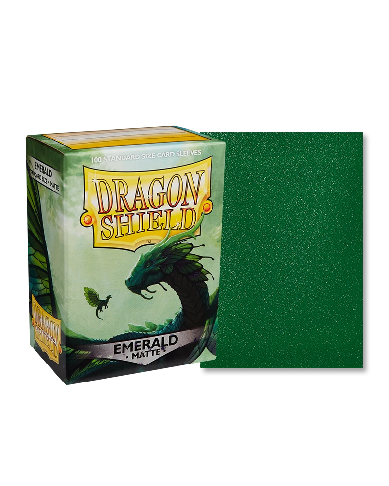Dragon Shields: (100) Matte Emerald