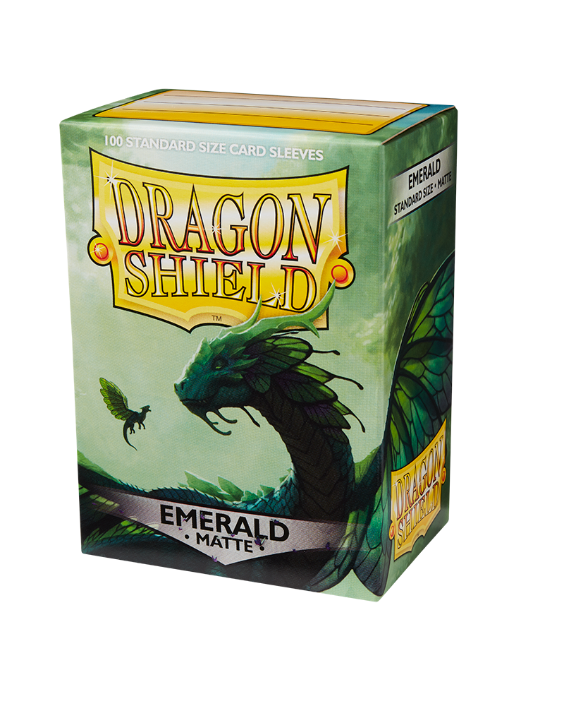 Dragon Shields: (100) Matte Emerald