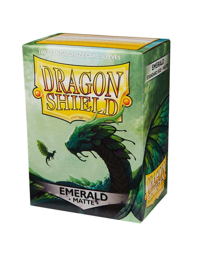 Dragon Shields: (100) Matte Emerald