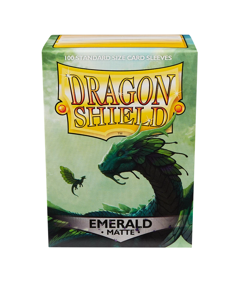 Dragon Shields: (100) Matte Emerald