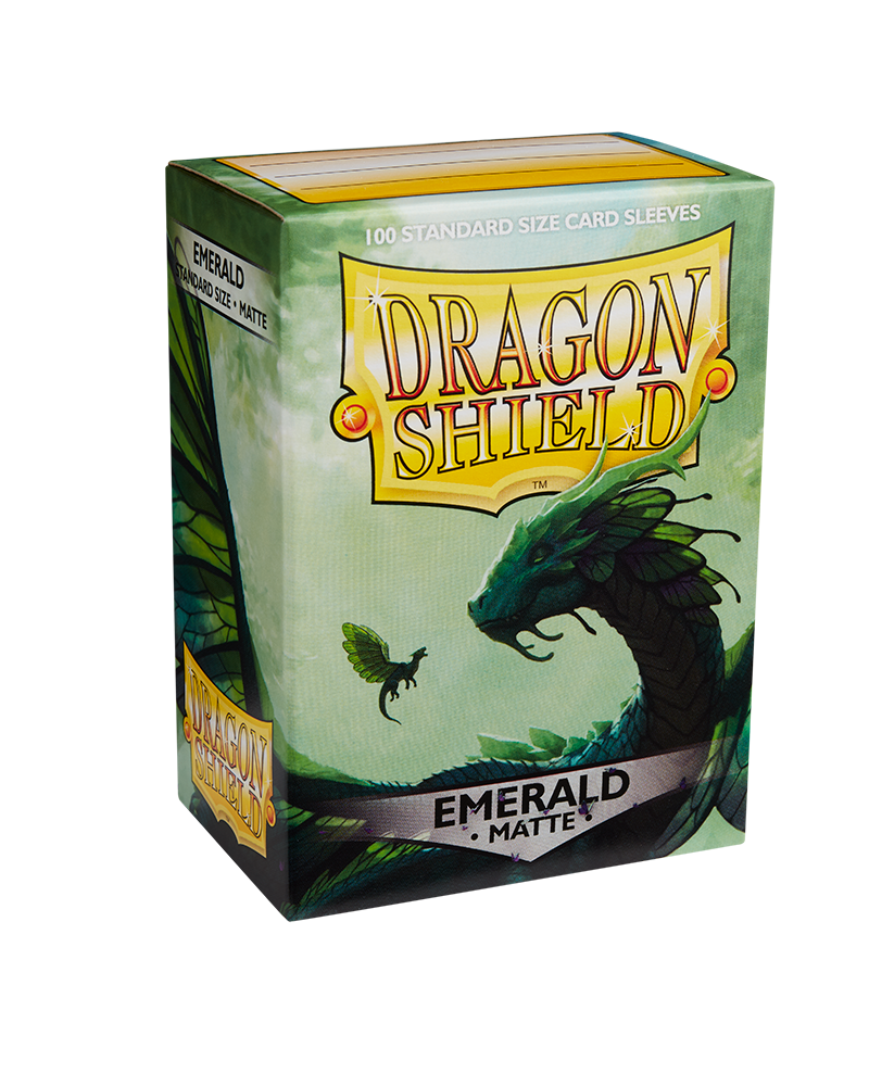 Dragon Shields: (100) Matte Emerald