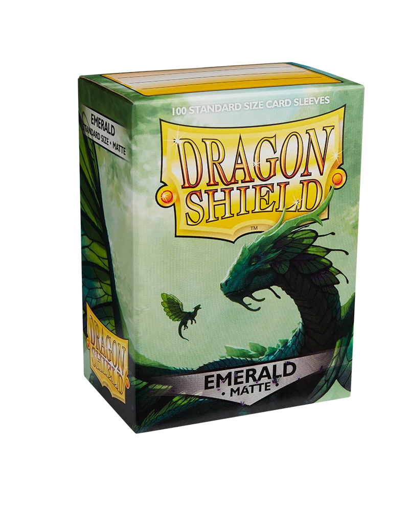 Dragon Shields: (100) Matte Emerald
