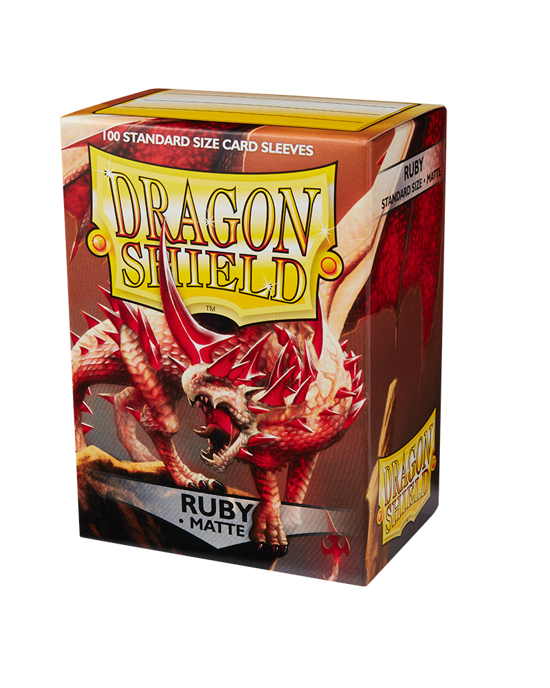 Dragon Shields: (100) Matte Ruby