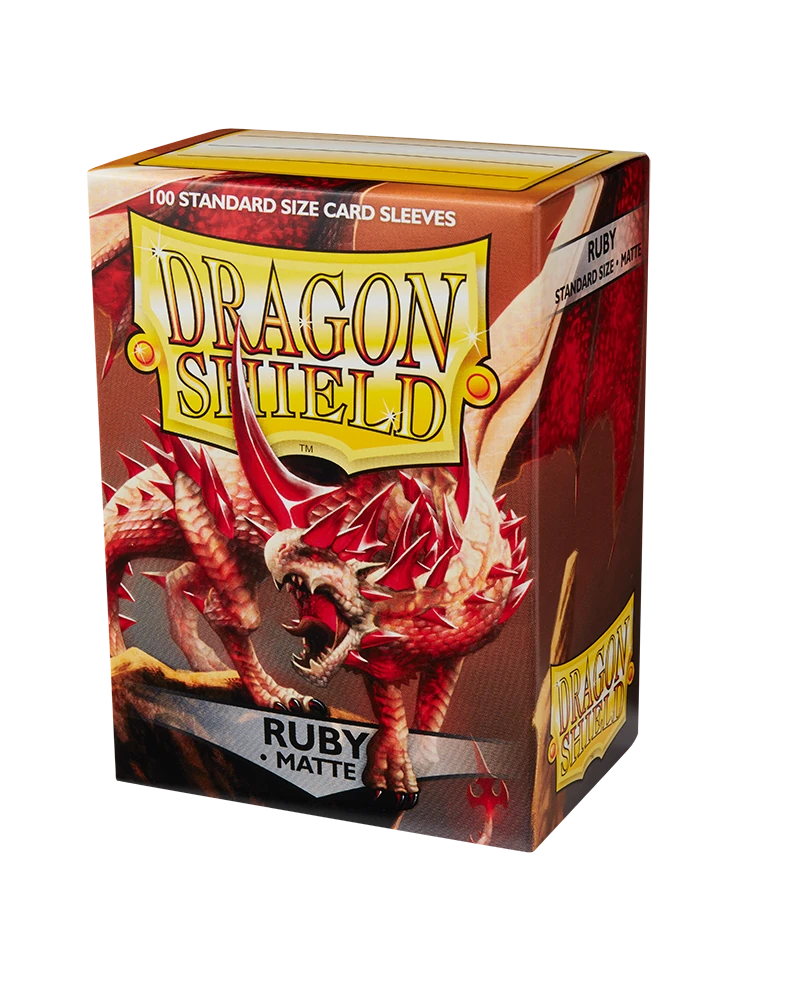 Dragon Shields: (100) Matte Ruby