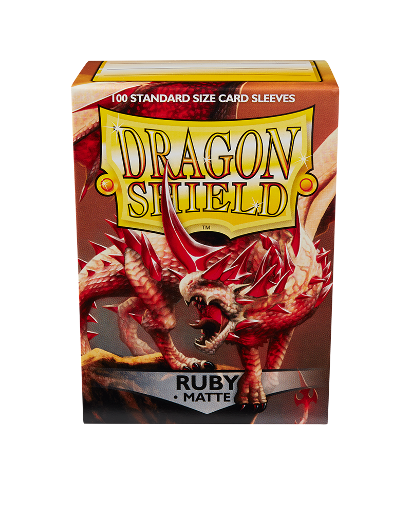 Dragon Shields: (100) Matte Ruby