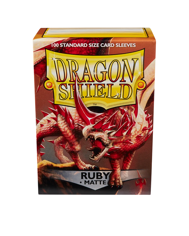 Dragon Shields: (100) Matte Ruby