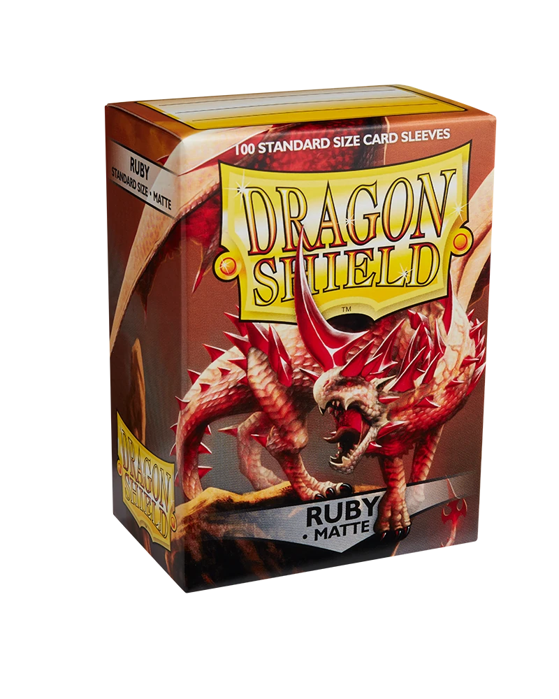 Dragon Shields: (100) Matte Ruby