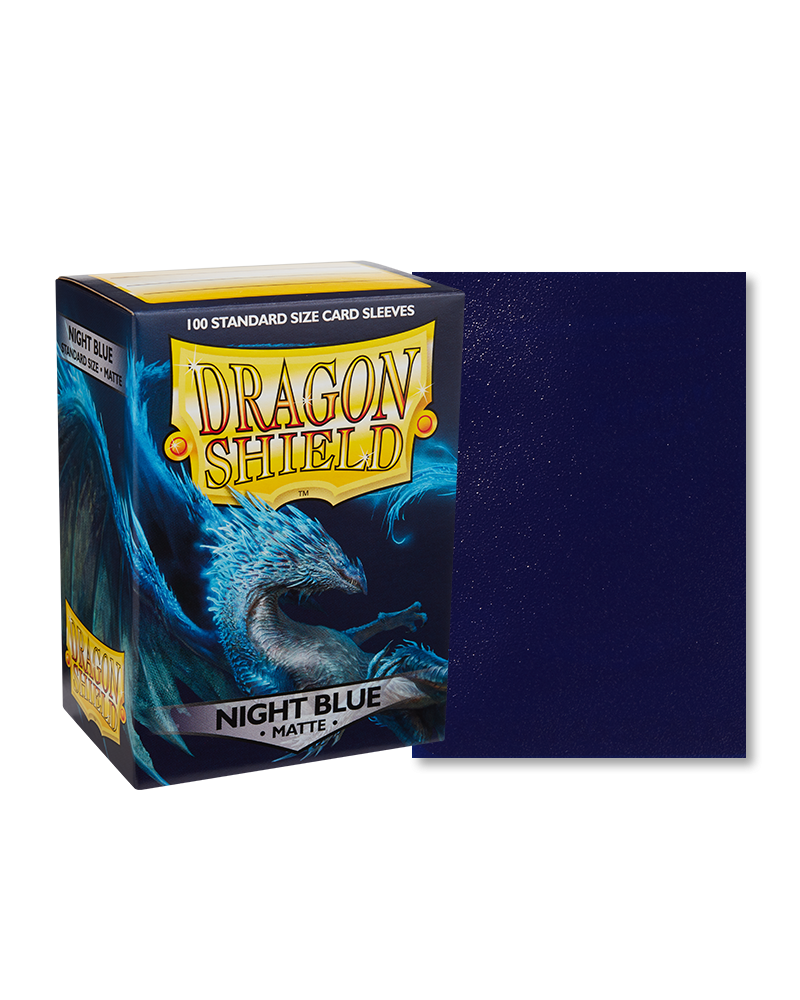 Dragon Shields: (100) Matte Night Blue