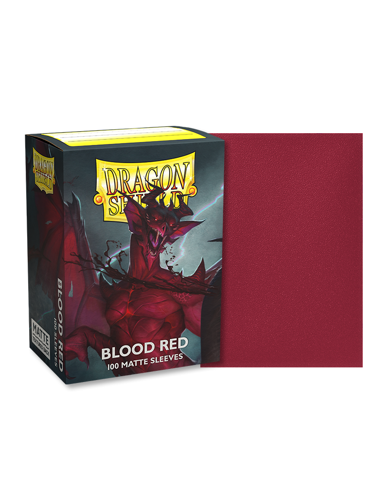 Dragon Shields: (100) Matte Blood Red