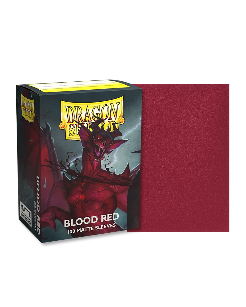 Dragon Shields: (100) Matte Blood Red