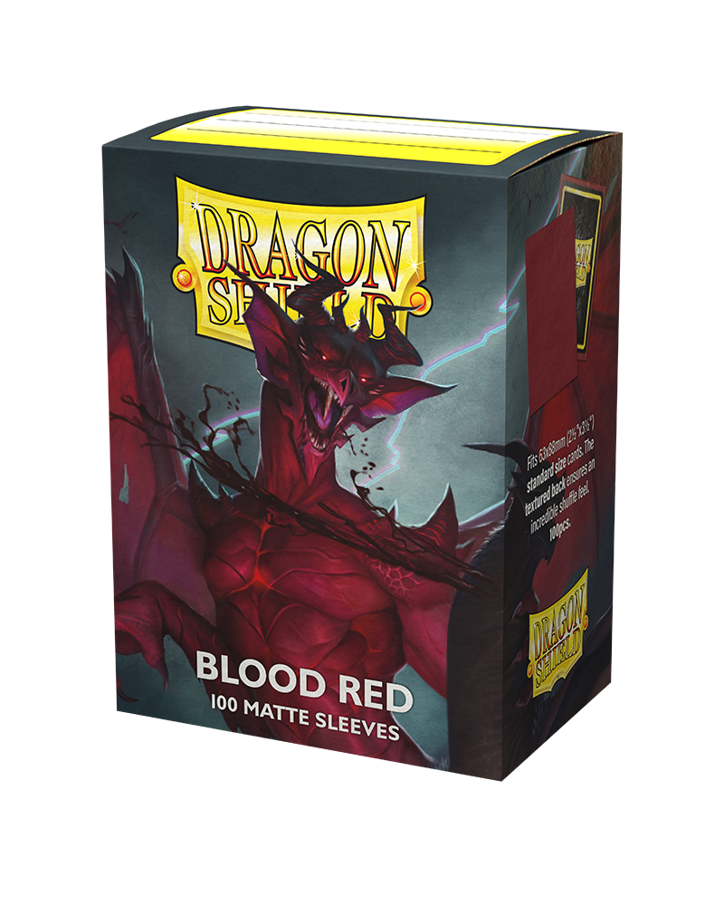 Dragon Shields: (100) Matte Blood Red