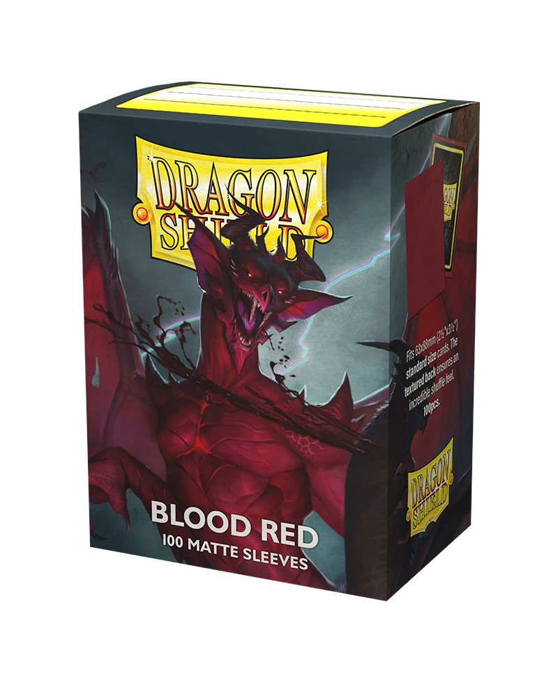 Dragon Shields: (100) Matte Blood Red