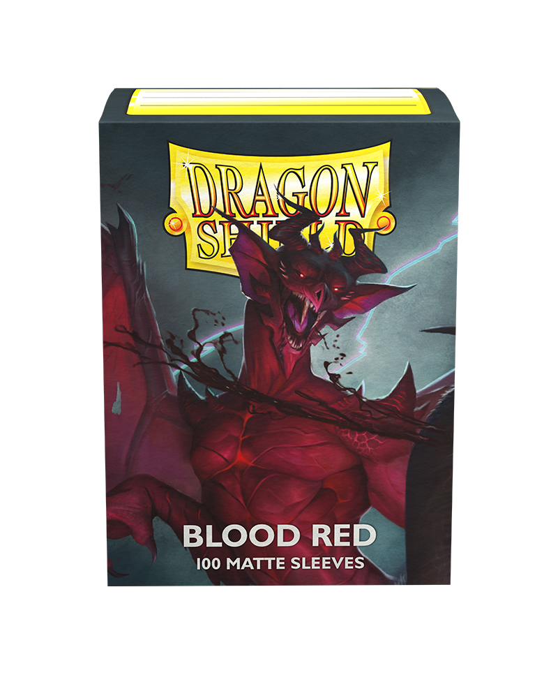 Dragon Shields: (100) Matte Blood Red