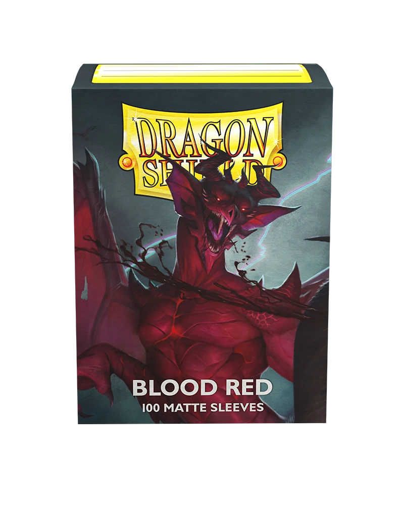Dragon Shields: (100) Matte Blood Red