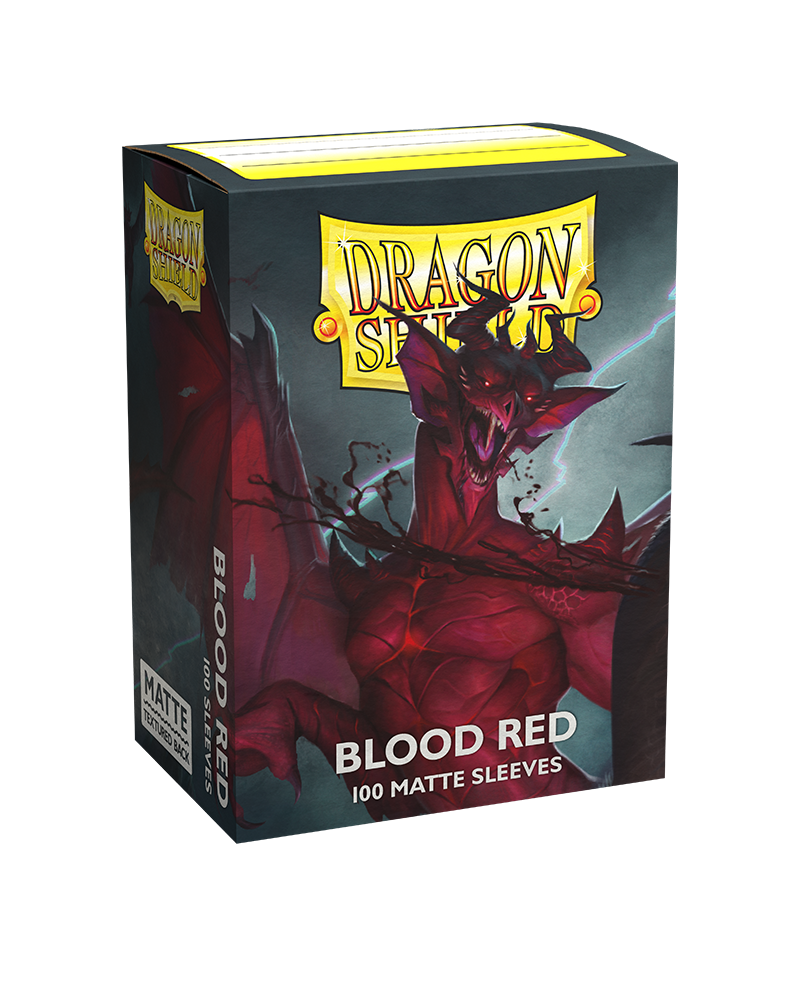 Dragon Shields: (100) Matte Blood Red