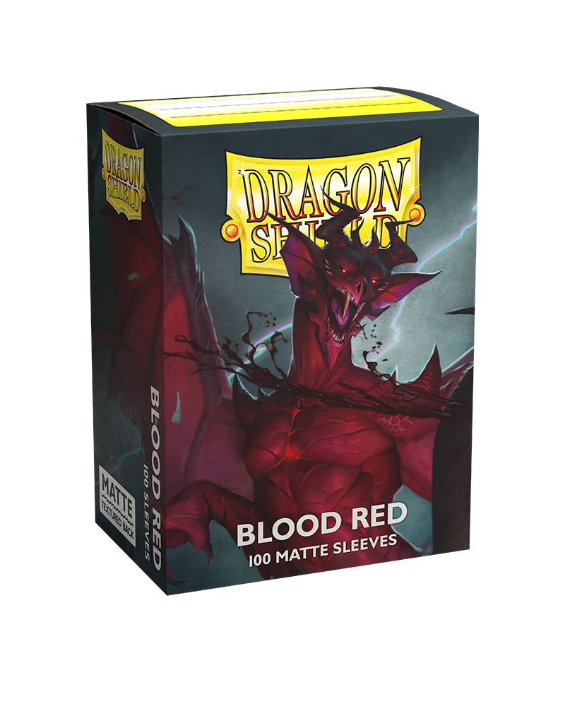 Dragon Shields: (100) Matte Blood Red