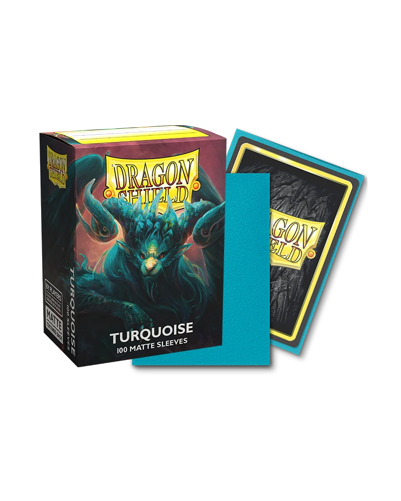 Dragon Shields: (100) Matte Turquoise