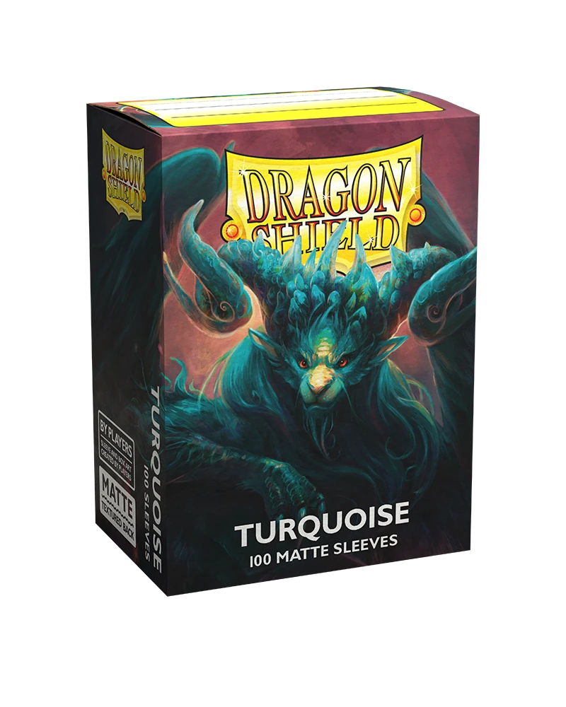 Dragon Shields: (100) Matte Turquoise