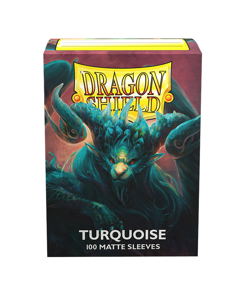 Dragon Shields: (100) Matte Turquoise