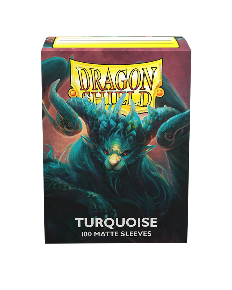 Dragon Shields: (100) Matte Turquoise