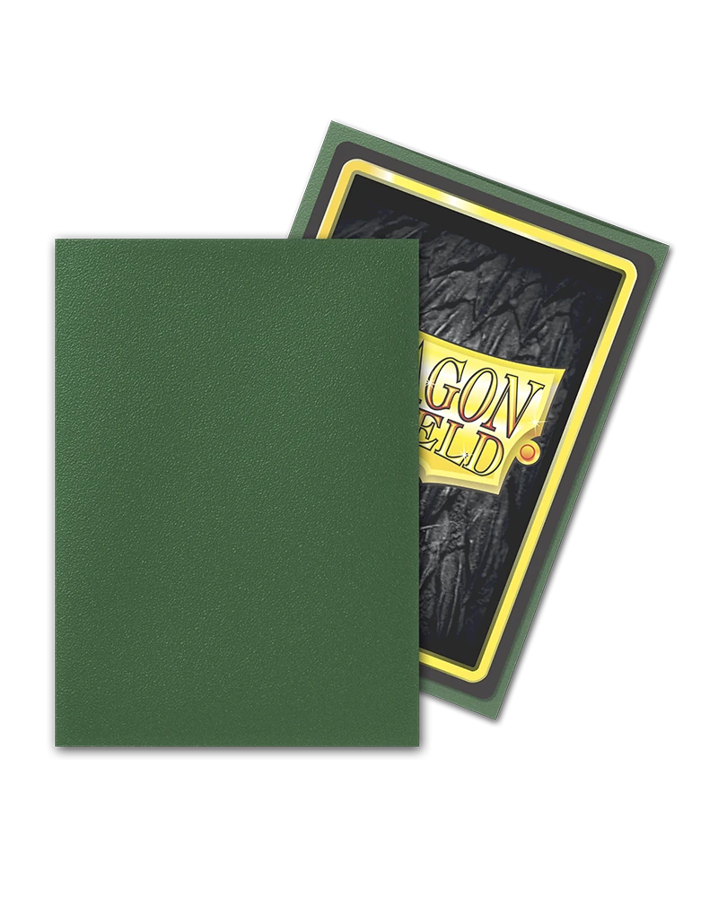 Dragon Shields: (100) Matte Forest Green