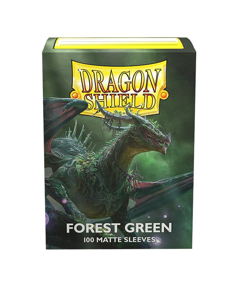 Dragon Shields: (100) Matte Forest Green