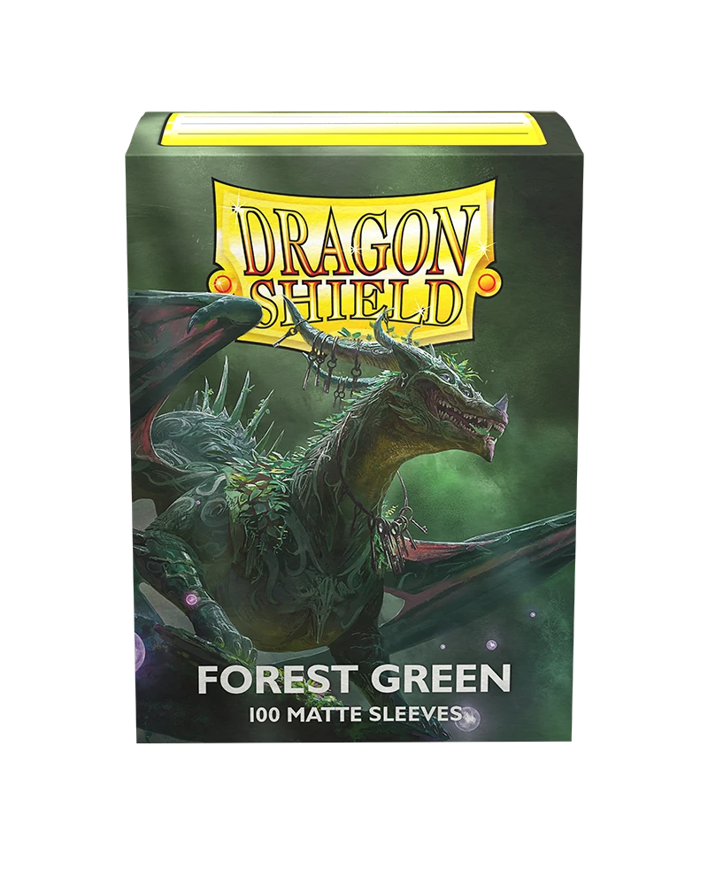 Dragon Shields: (100) Matte Forest Green