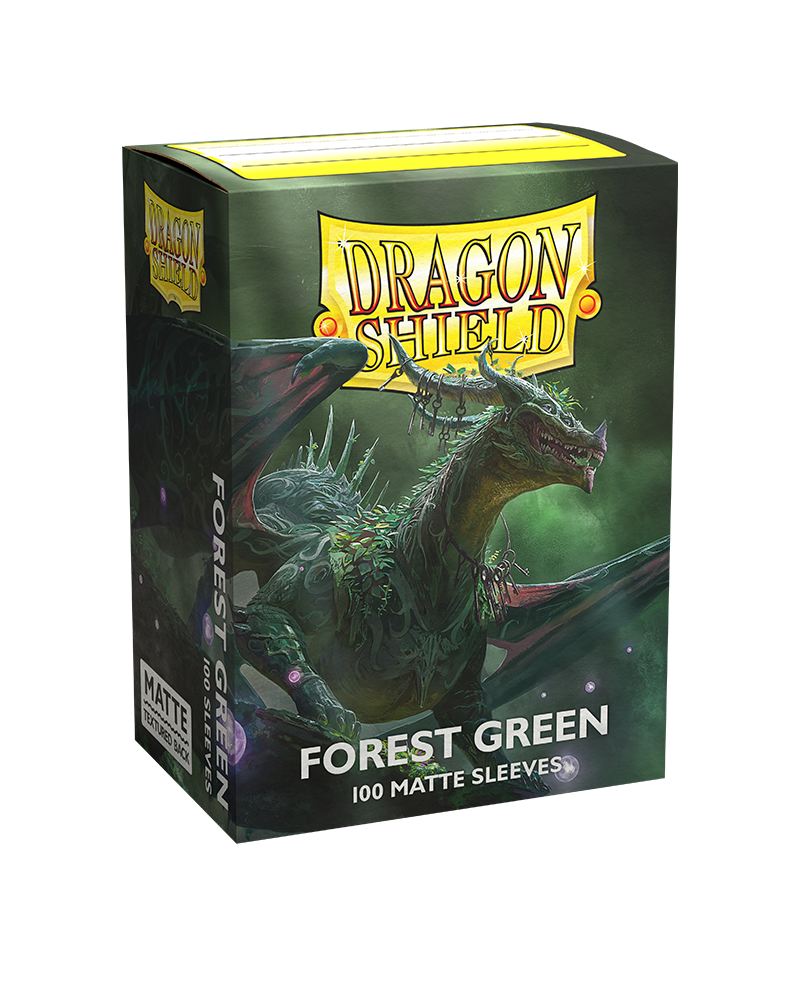 Dragon Shields: (100) Matte Forest Green