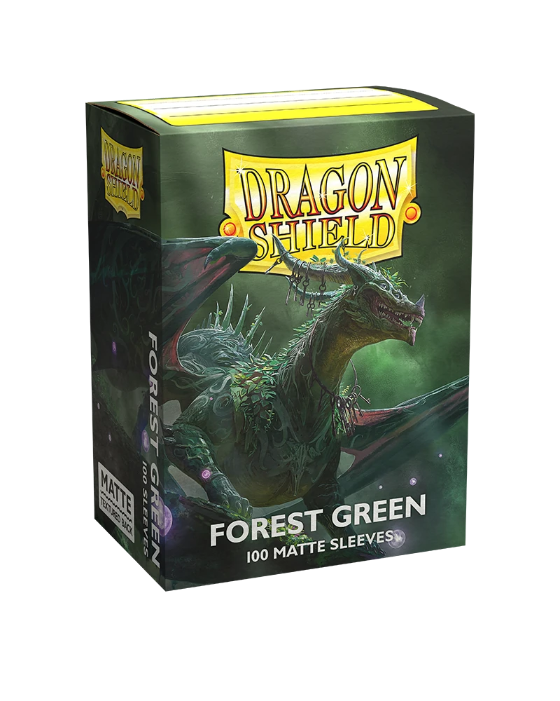 Dragon Shields: (100) Matte Forest Green