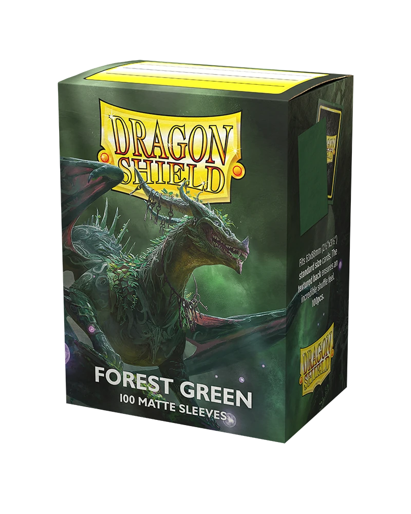 Dragon Shields: (100) Matte Forest Green