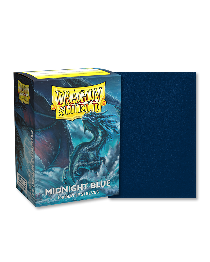Dragon Shields: (100) Matte Midnight Blue