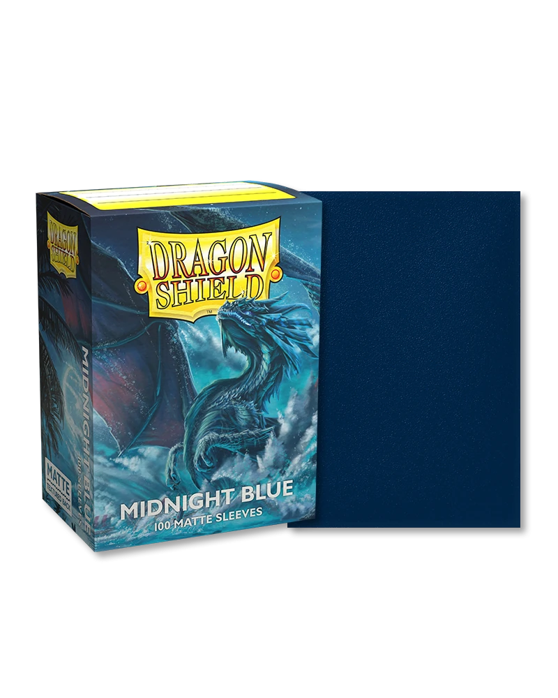 Dragon Shields: (100) Matte Midnight Blue