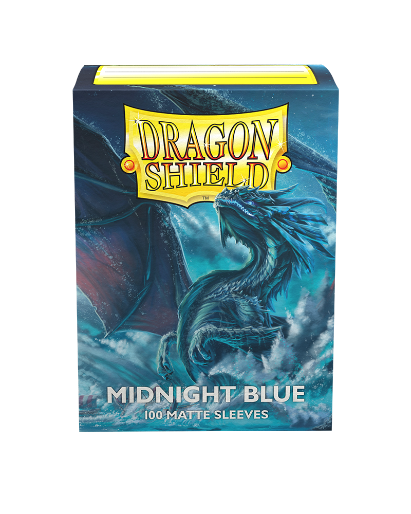 Dragon Shields: (100) Matte Midnight Blue