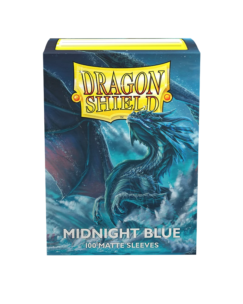 Dragon Shields: (100) Matte Midnight Blue