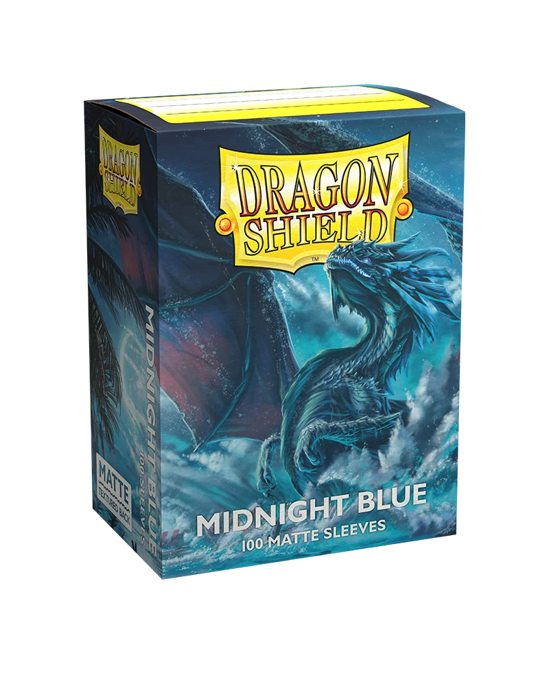 Dragon Shields: (100) Matte Midnight Blue