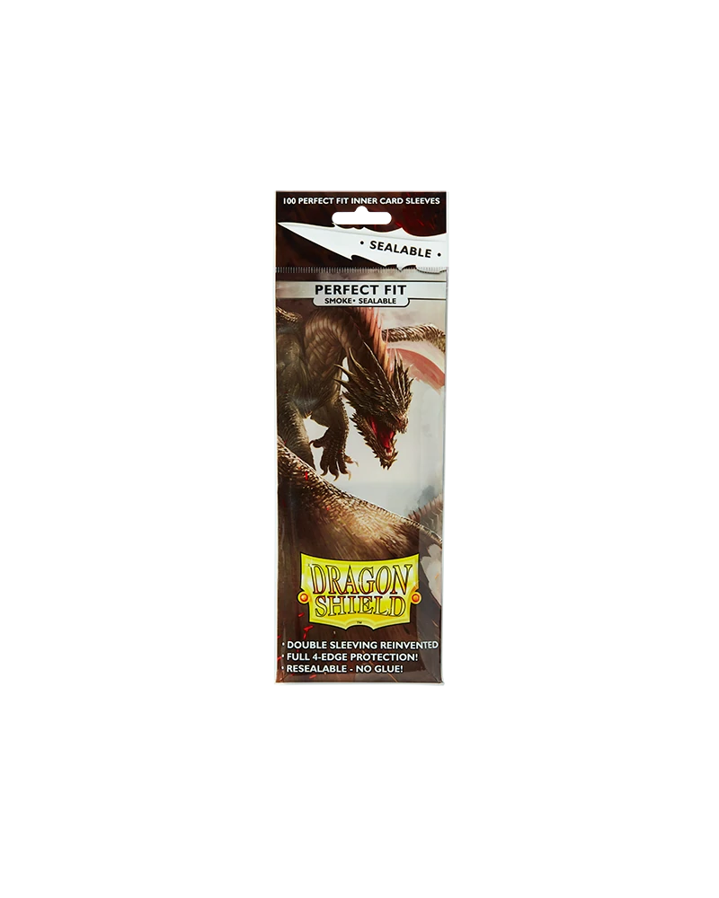 Dragon Shields Perfect Fit Sealable: (100) Smoke