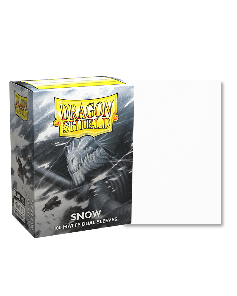 Dragon Shields: (100) Matte Dual - Snow