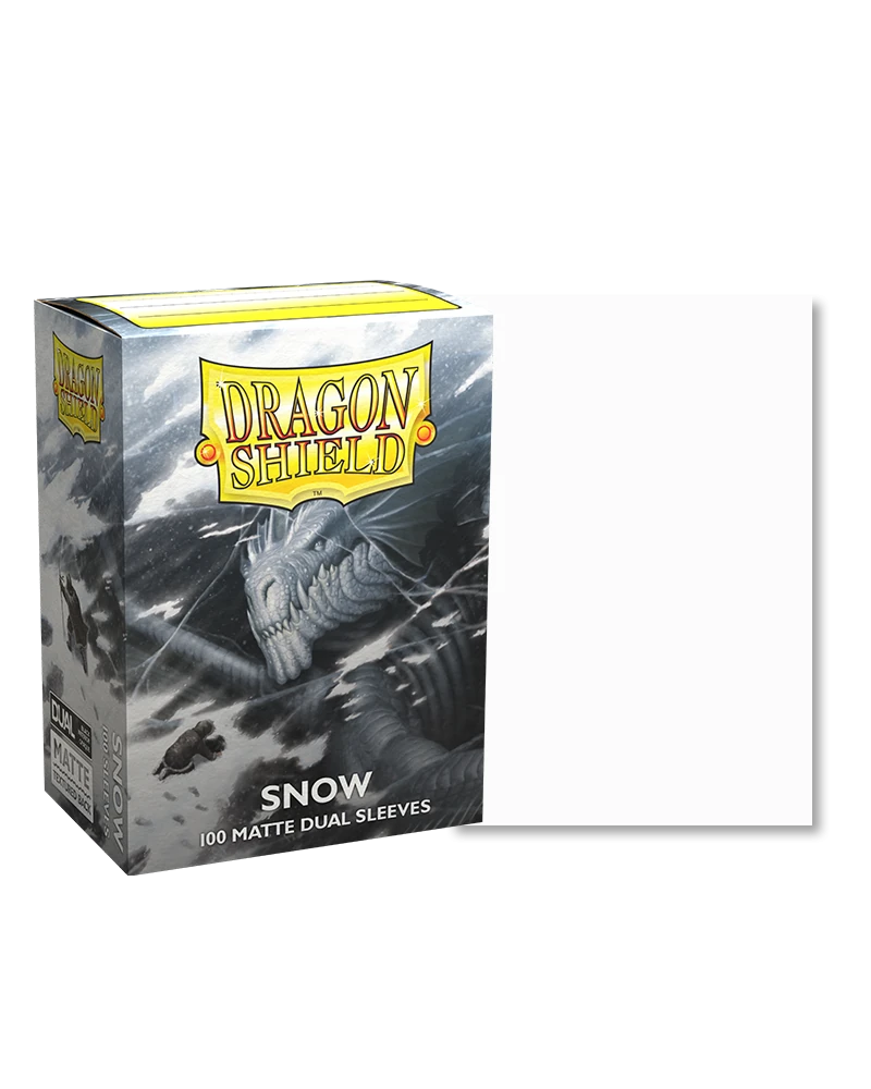 Dragon Shields: (100) Matte Dual - Snow