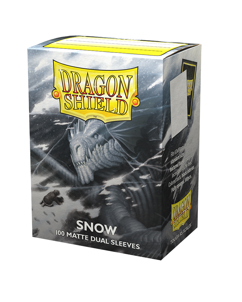 Dragon Shields: (100) Matte Dual - Snow