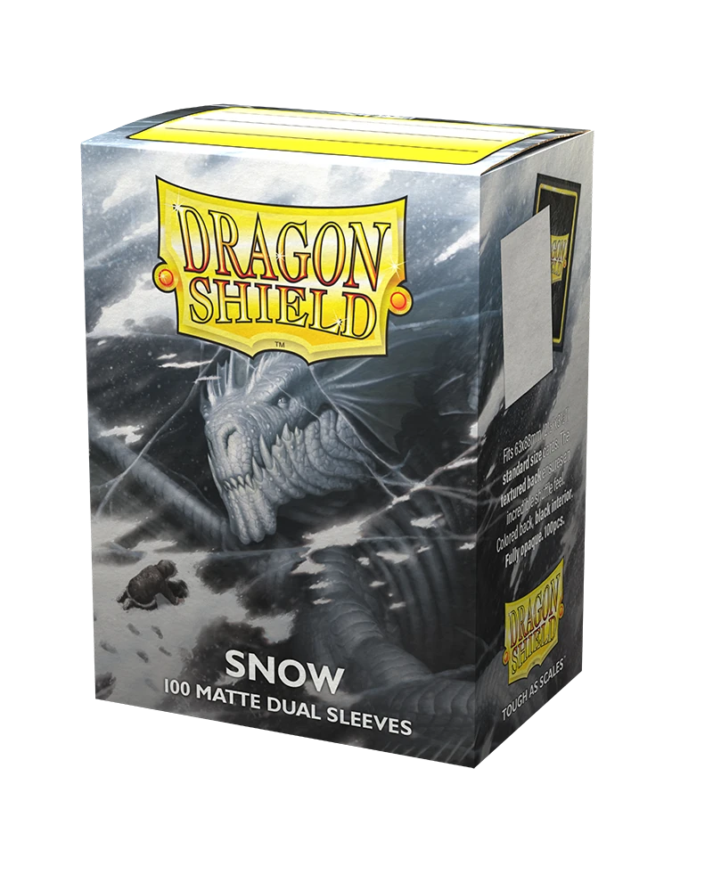 Dragon Shields: (100) Matte Dual - Snow