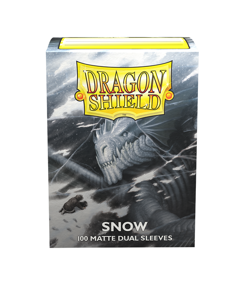 Dragon Shields: (100) Matte Dual - Snow