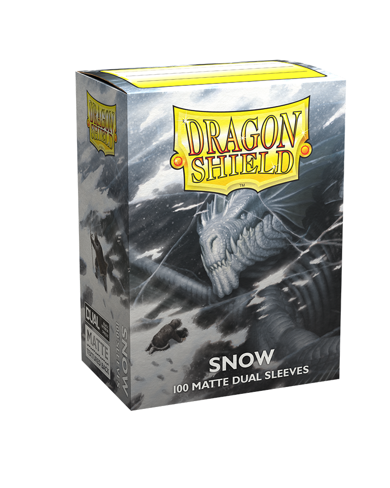 Dragon Shields: (100) Matte Dual - Snow