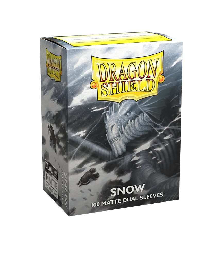 Dragon Shields: (100) Matte Dual - Snow