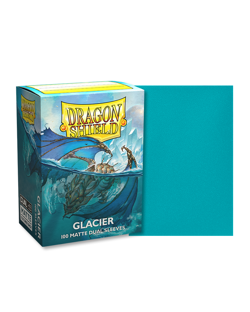 Dragon Shields: (100) Matte Dual - Glacier
