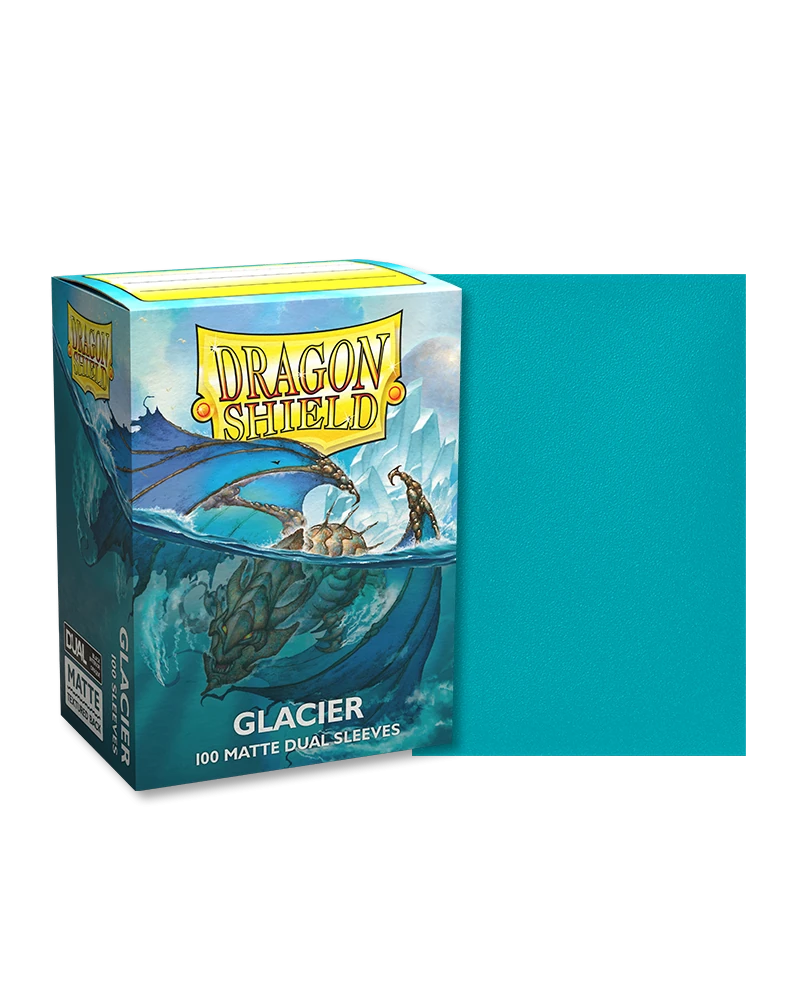 Dragon Shields: (100) Matte Dual - Glacier